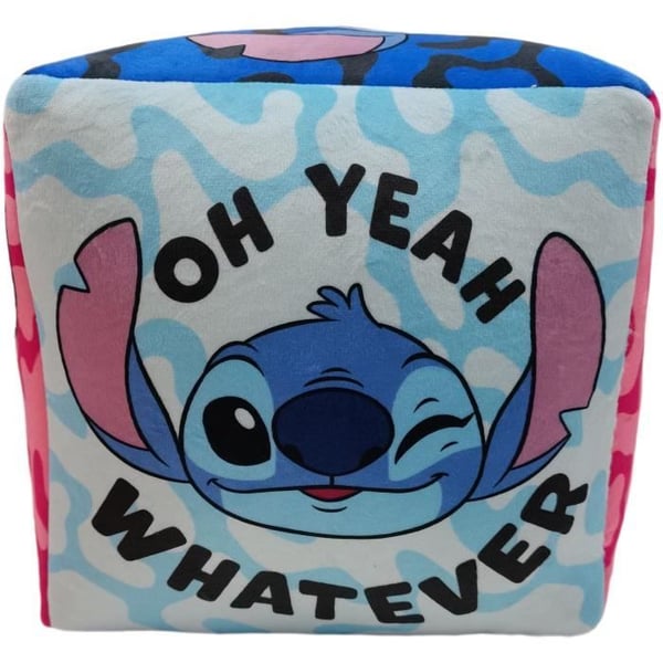 Premium Pude - Terning - Lilo & STITCH - Mikrofiber - 25 x 25 x 25 cm