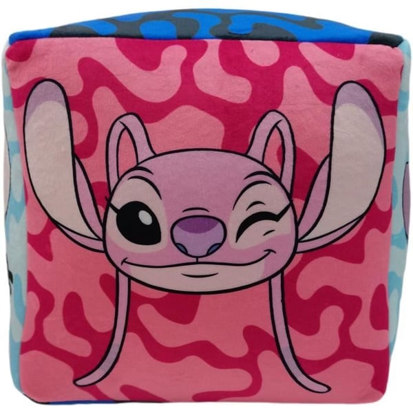 Premium Pude - Terning - Lilo & STITCH - Mikrofiber - 25 x 25 x 25 cm