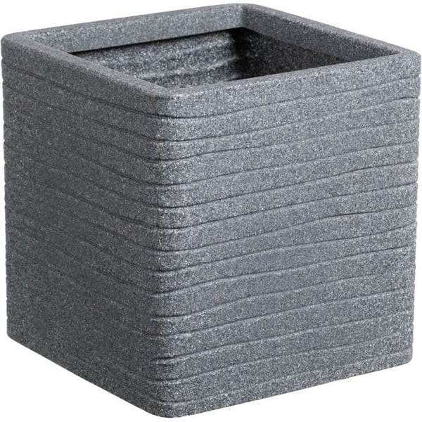 Urtepotte - STRATA - Firkantet - Banbury - ? 30,5 cm x 30 cm H - Askefarvet