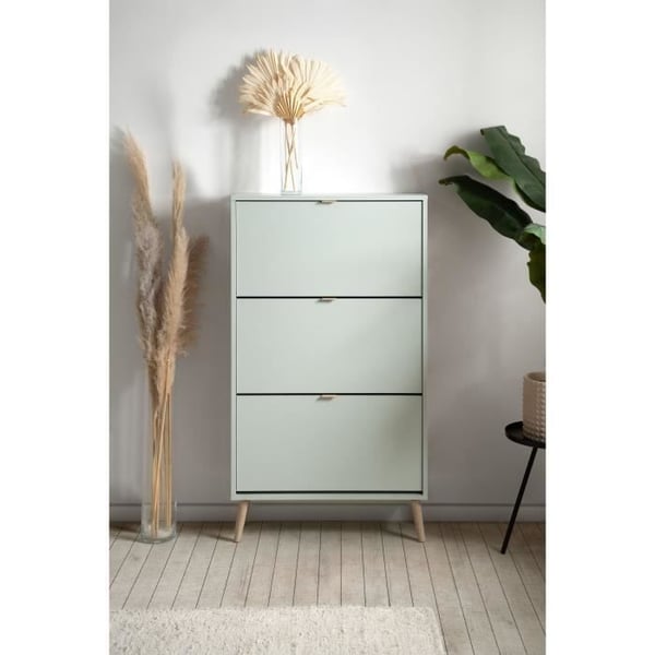 Kenkäkaappi - Vedenvihreä - 12 paria - L70 x S24 x K125 cm - VIGO