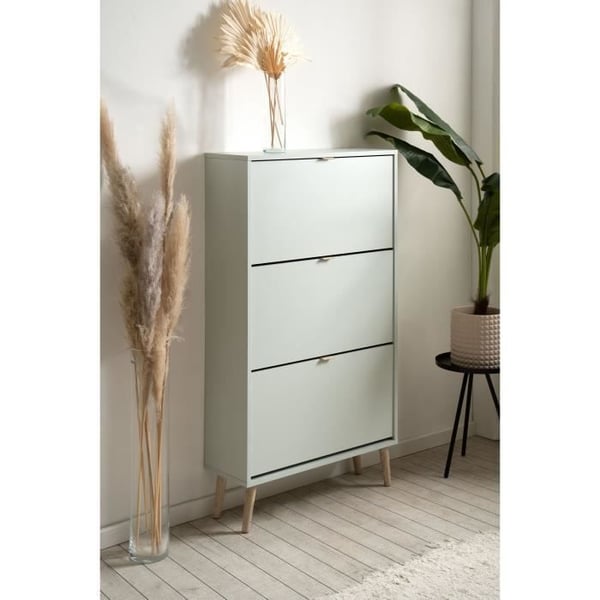 Kenkäkaappi - Vedenvihreä - 12 paria - L70 x S24 x K125 cm - VIGO