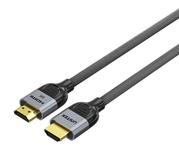 UNITEK HDMI-KAAPELI 2.1 LUX PUNOTTU NAILON. 2M