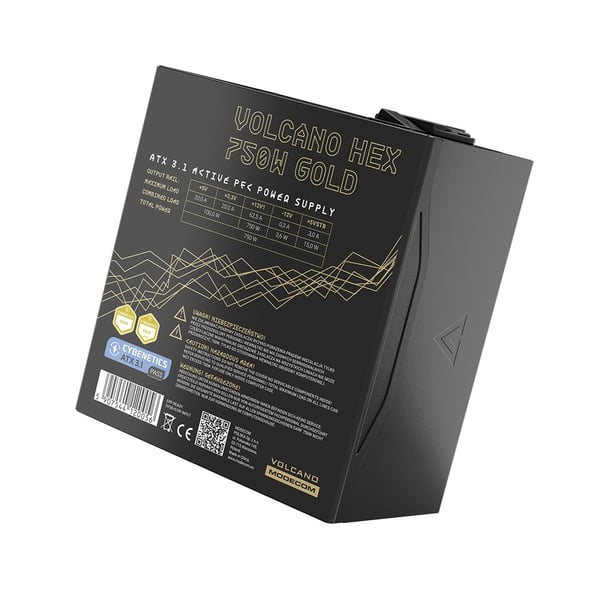 MODECOM Nätaggregat Volcano Hex 750W Gold ATX 3.1