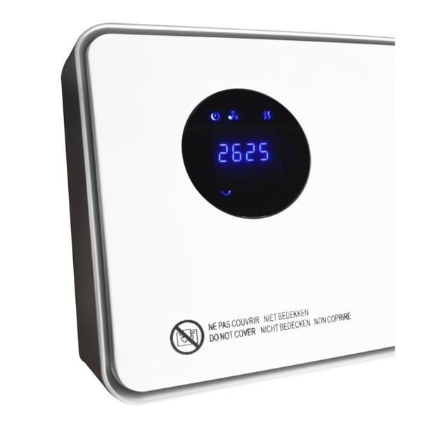 Sähköinen seinälämmitin - 2000W - WARM TECH - Keraaminen - 240V - Jopa 50m3 - Valkoinen