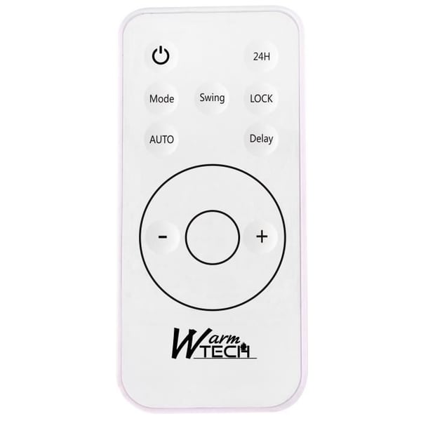 Sähköinen seinälämmitin - 2000W - WARM TECH - Keraaminen - WiFi - 240V - Jopa 50m3 - Valkoinen