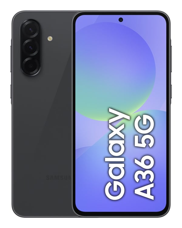 Samsung Galaxy A36 17 cm (6,7") Kaksois-SIM Android 15 5G USB Type-C 6 Gt 128 Gt 5000 mAh Musta