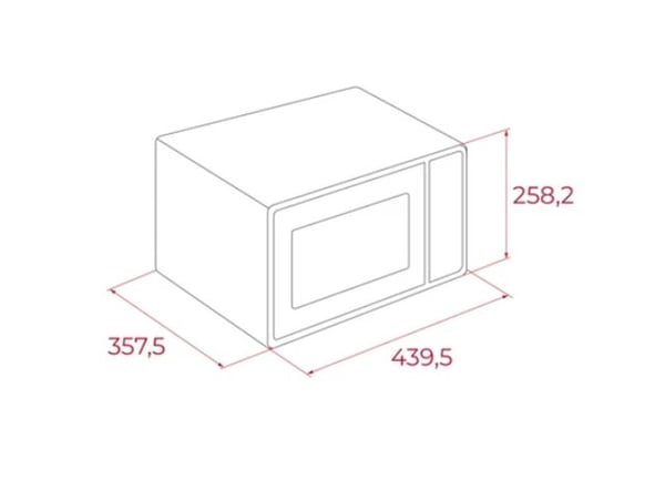 Teka MW FS20 WH Mikrovågsugn 20 l 700 W Svart. Vit