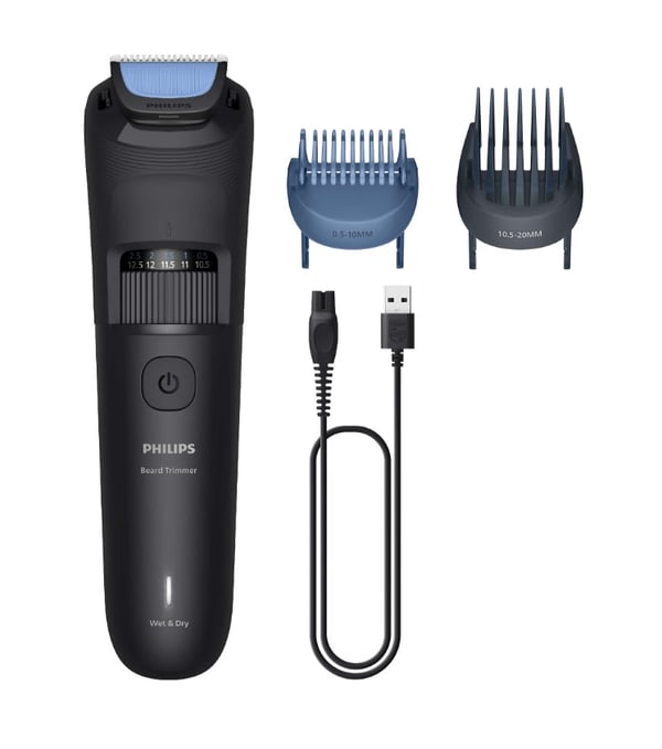 Philips Beard Trimmer 3000 Series BT3620/15 Parran trimmeri pyöristetyillä terillä