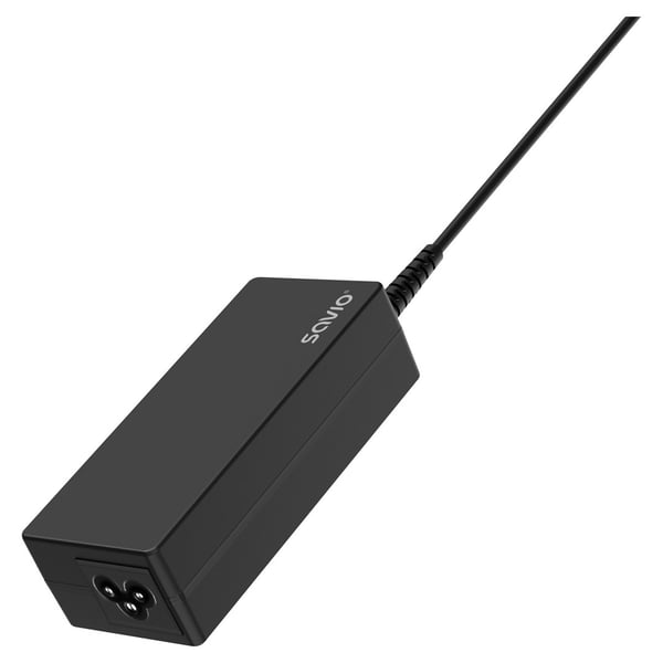 Savio ZA-01 mobiloplader til netbook, bærbar computer, smartphone, telefon, sort, AC, indendørs