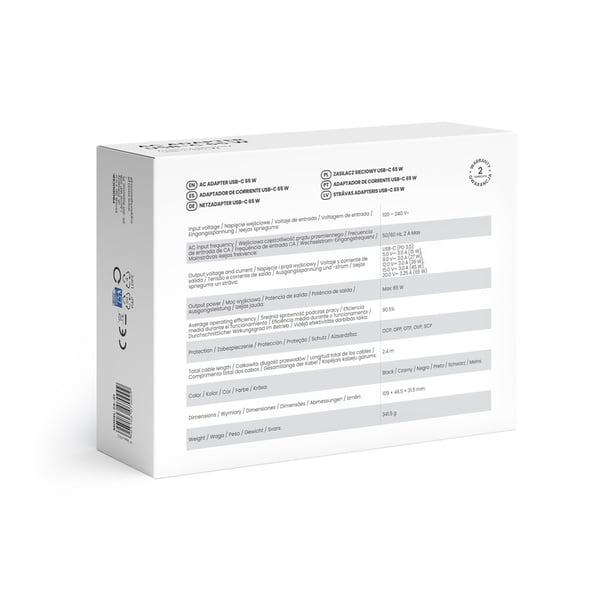 Savio ZA-01 mobiloplader til netbook, bærbar computer, smartphone, telefon, sort, AC, indendørs