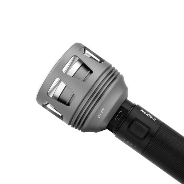 NexTool NE20168 LED-sökarlampa 3.600 lm 450 m 120 h uppladdningsbart batteri vattentät