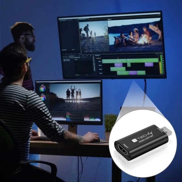 Techly I-USB-VIDEO-1080TY videosignaalimuunnin 1920 x 1080 pikseliä
