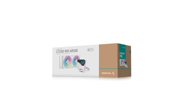 DeepCool LT240 Processor Allt-i-ett vätskekylare 12 cm Vit 1 st