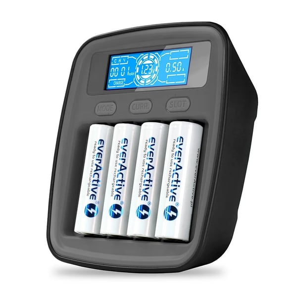 Akkulaturi Ni-MH USB-C everActive NC1000MV2