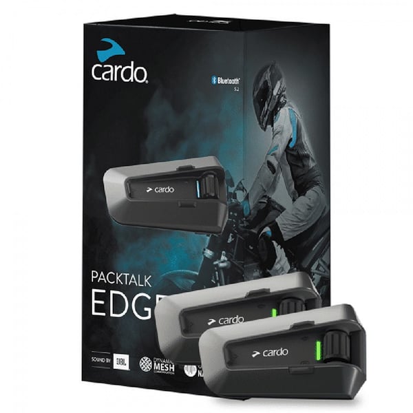Cardo PT200101 motorcykelintercom 2 kanaler 1600 m Svart