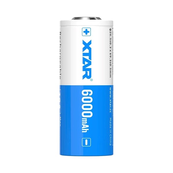 Batteri 26650 3,6V Li-ion 6000 mAh