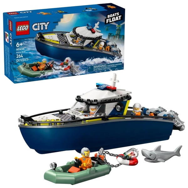 LEGO CITY 60456 Poliisiveneen takaa-ajo