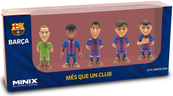 MINIX 5-PAKKAUS 7 CM - FC BARCELONA V2 MINIX 5-PAKKAUS 7 CM - FC BARCELONA V2