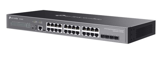 TP-Link Omada SG5428X -verkkokytkin, hallittu L3 Gigabit Ethernet (10/100/1000), musta