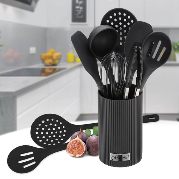 Køkkenredskaber MAESTRO MR-1542-BLACK 8 elementer Sort
