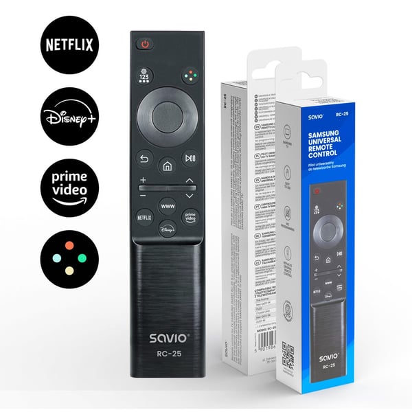 Savio rc-25 fjernbetjening IR trådløs TV Trykknapper