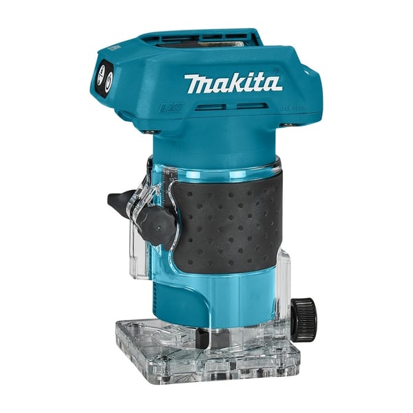 Batteridrevet fræsemaskine Makita DRT52Z Blå. Sort