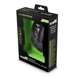 Esperanza MX203 Scorpio-mus USB Typ-A Optisk 2400 DPI Högerhänt