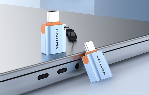 USB 3.1 Vention USB-C til USB-A OTG-adapter med aluminiumslegeringssnor
