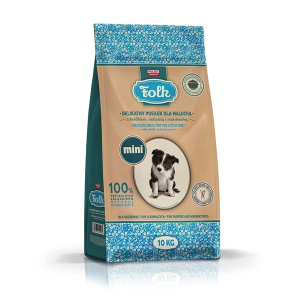 FOLK Herkkä taaperoiden ateria kanilla, vasikalla ja porkkanoilla Mini 10kg