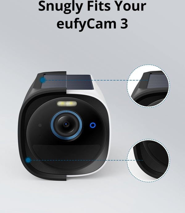 eufy security -eufyCam 3 Skin (2-pack)- beskytter behuizing for eufyCam 3-enkelt at installere beskyttelse mod UV-stralen og regen