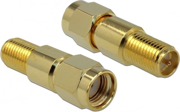 RP-SMA (han) - RP-SMA (v) adapter - 50 Ohm / 3 GHz