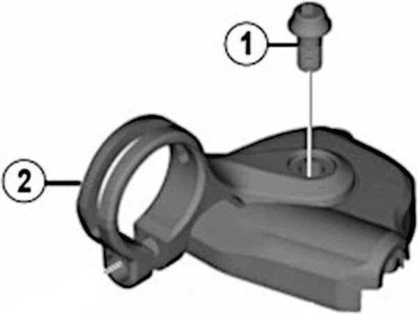 Shimano Afdekkap Sl-m9000 Xtr Links Zwart 2-delig