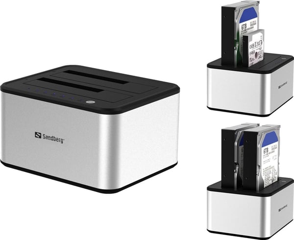 Sandberg USB 3.0 hårddiskklonare Sandberg USB 3.0 hårddiskklonare