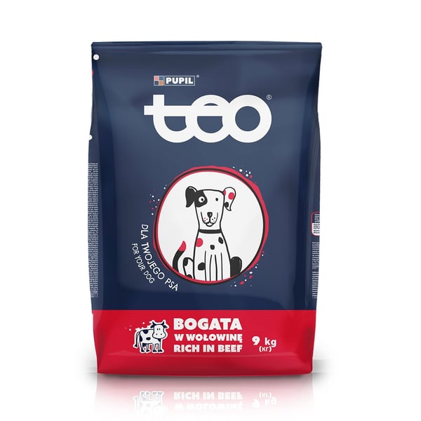 TEO Rig på oksekød - tørfoder til hunde - 9 kg