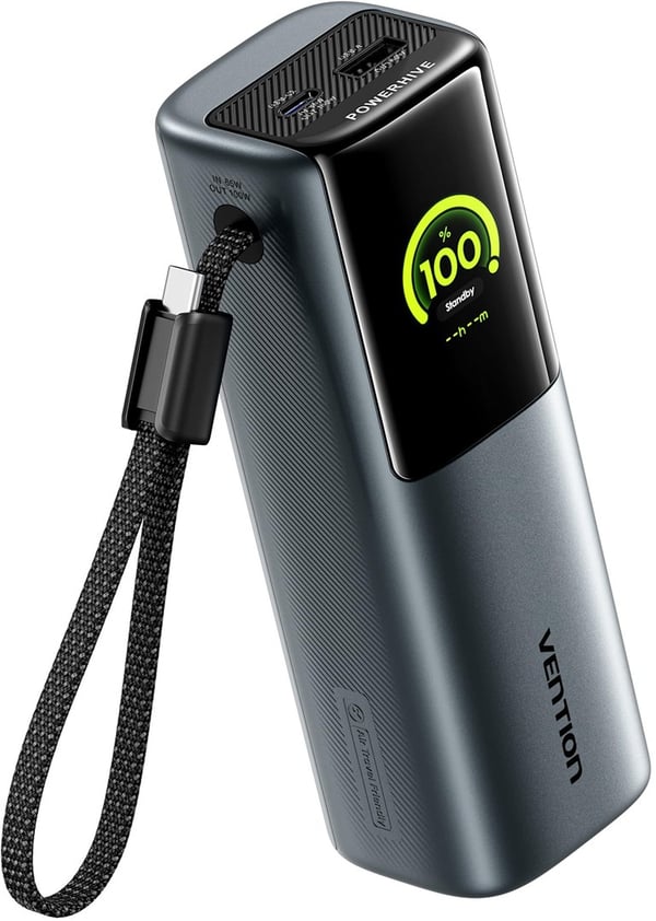 Vention Powerhive -sarjan varavirtalähde 20000mAh 165W + USB-C 240W -kaapeli