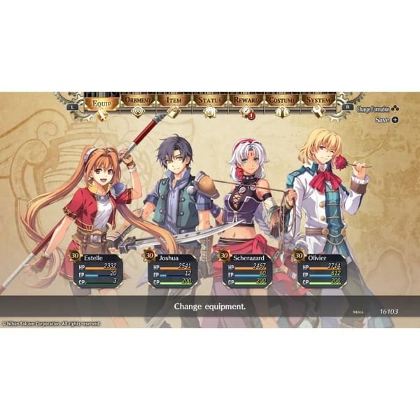 Trails in the Sky kapitel 1 - Nintendo Switch-spel
