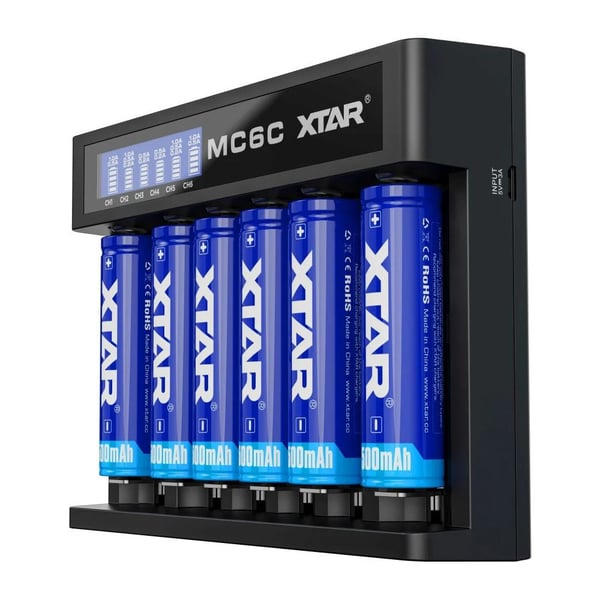 Akkulaturi Li-ion XTAR MC6C