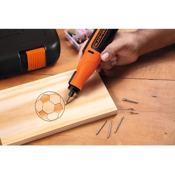 Black & Decker BCRT8IK-XJ 7,2V batteridrevet roterende multiværktøj - 53 tilbehør - 84410