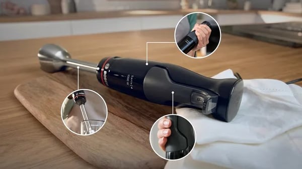 Bosch Serie 4 MSM4B6V2 tehosekoitin 1,2 L sauvasekoitin 1000 W musta