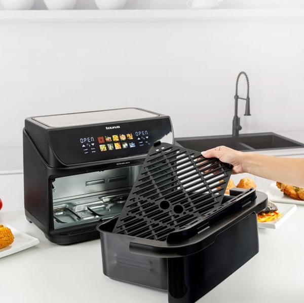 Fedtfri frituregryde med lang kurv og grill Taurus 973004000