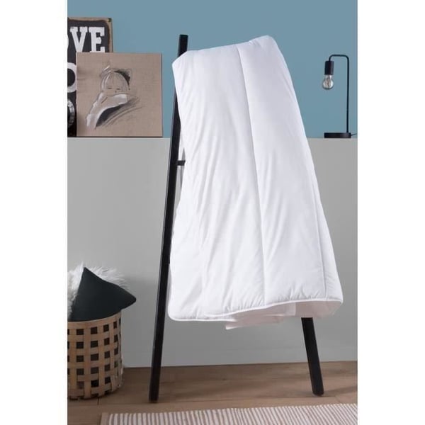 DODO Varmt Påslakanset Mot Dammkvalster 220x240 cm + 2 Kuddar 60x60 cm - Splendor - 100% Volupt'air Fyllning 350gr/m² - Vit
