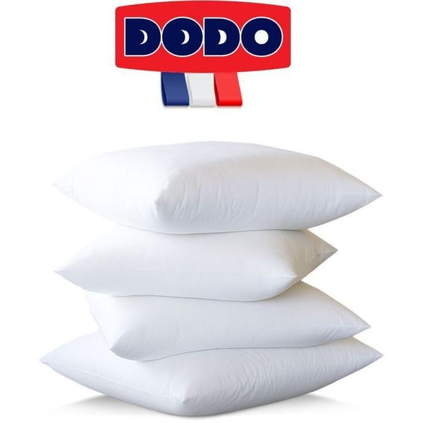 DODO - Sæt med 4 store bløde puder - 60 x 60 cm - 100% polyester VOLUPT'AIR - Hvid DODO - Sæt med 4 store bløde puder - 60 x 60 cm - 100% polyester VOLUPT'AIR - Hvid