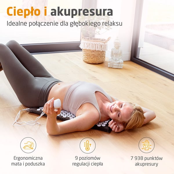 Medisana MM 100 akupressurmatta med värmefunktion