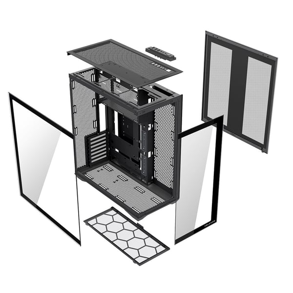 MODECOM Space XL -kotelo, Full Tower, NF, musta