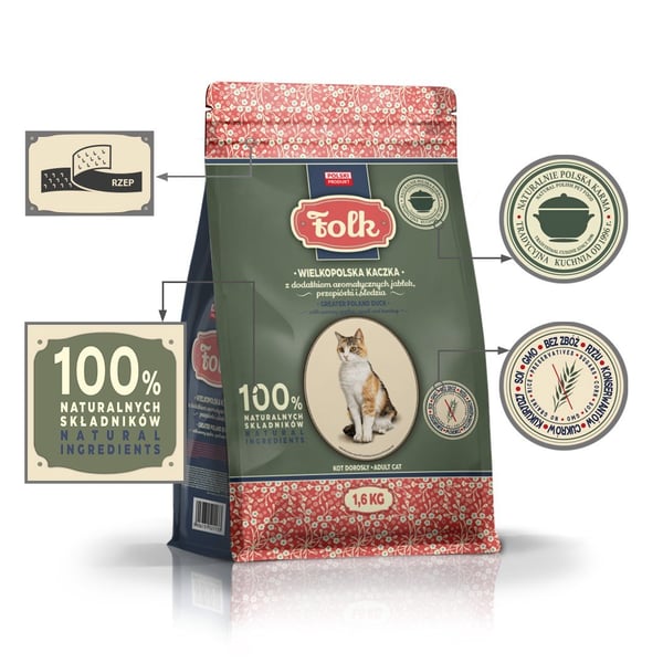 FOLK Wielkopolska anka med aromatiska äpplen, vaktel och sill 1,6 kg