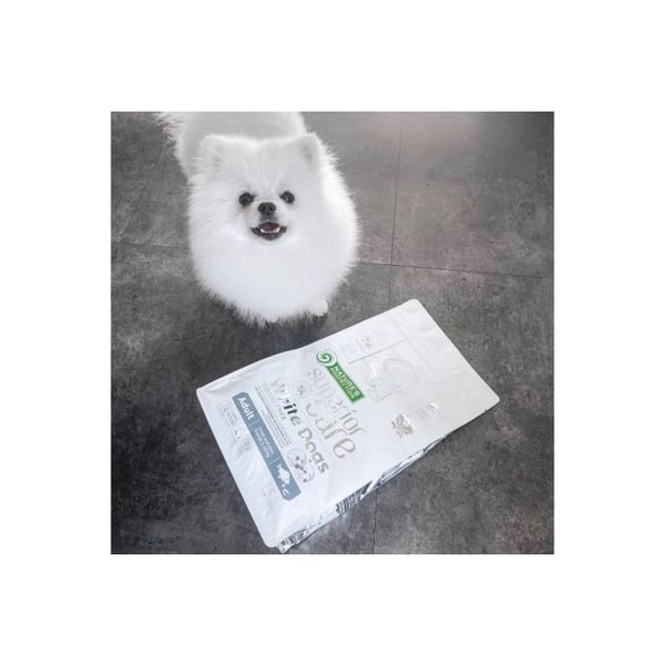 Nature's Protection White Dogs -gluteeniton valkokala-aikuisille pienille koirille, 4 kg
