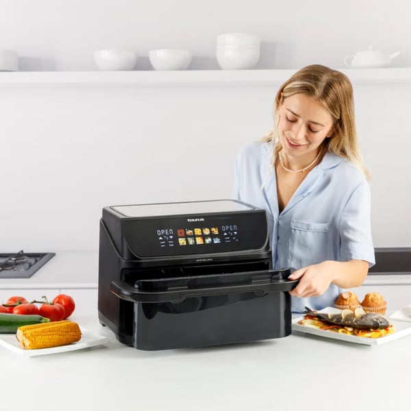 Fedtfri frituregryde med lang kurv og grill Taurus 973004000