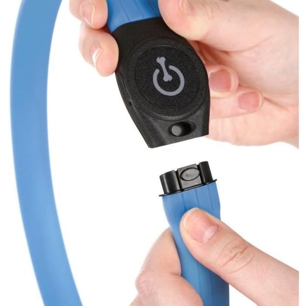LED-halsband - KERBL - Maxi Safe - 65 cm - 10 mm - Blå