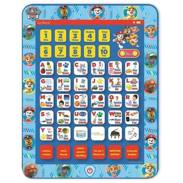 Paw Patrol tosproget pædagogisk tablet (engelsk/fransk)