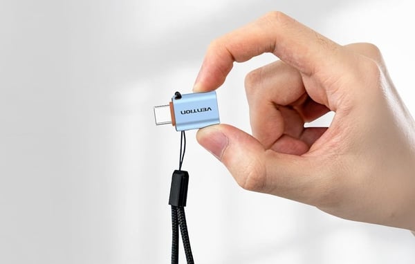 USB 3.1 Vention USB-C til USB-A OTG-adapter med aluminiumslegeringssnor